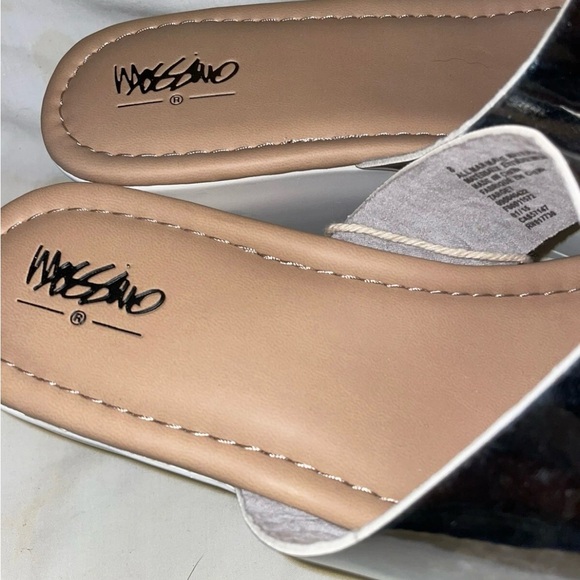 Women’s Mossimo Miriam Silver Platform Wedge Sandals US Size 8 New In Box - Picture 9 of 12